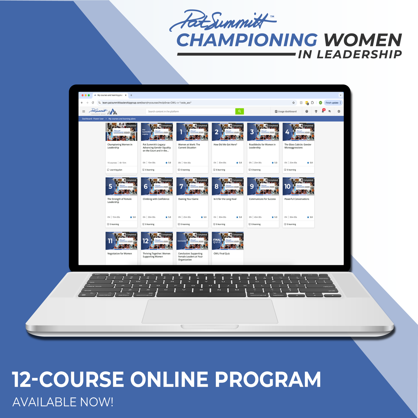 Pat Summitt's Championing Women in Leadership Online Program for Individuals